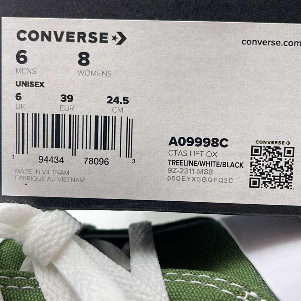 Converse Chuck Taylor Low Top Platform Sneaker - Green - Picture 16 of 16